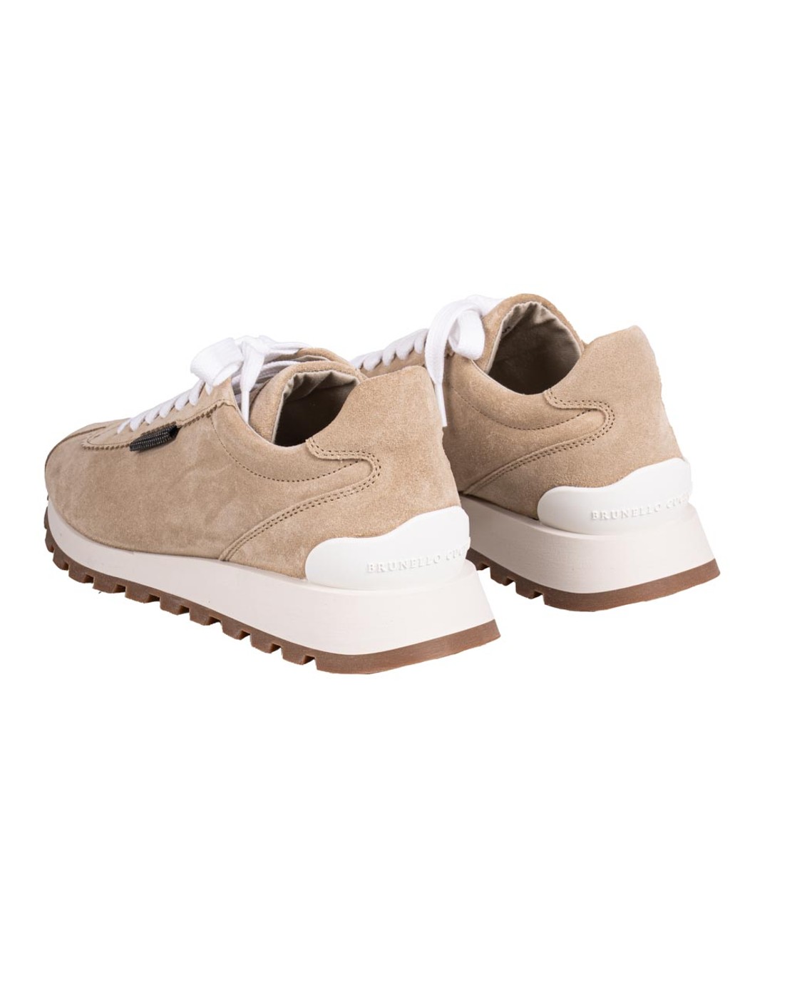 shop BRUNELLO CUCINELLI  Sneakers: Brunello Cucinelli runners in camoscio con Shiny Tab.
Chiusura con lacci piatti in cotone.
Fodera in tessuto.
Suola in micro leggero.
Battistrada in gomma TPU.
Decorazione in monile Nickel-free.
Composizione: 100% VERA PELLE.
Made in Italy.. MZSFG2110-C4180 number 3683017